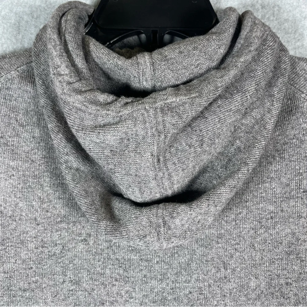 J Crew Hooded Pullover Kangaroo‎ Pocket Cotton Gray Sweater Mens Size Small